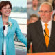 Christy Clark and NDP leader